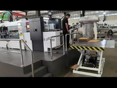 Semi Otomatis 1060 Karton bergelombang Die Mesin Pemotongan Piring Punching Creasing Embossing