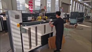 Mesin jahitan karton dual-servo semi otomatis