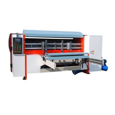 Kualitas  Automatic Rotary Die Cutting Machine with Lead Edge Auto Feeder for 1400x2400mm Corrugated Carton Die Cutter pabrik