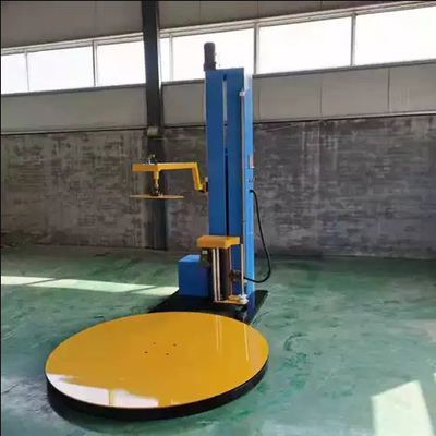 kualitas  1650mm Automatic Pallet Stretch Film Strapping Machine For Packing pabrik