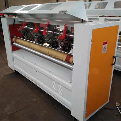 Kualitas  Durable Thin Blade Slitter Scorer with Tungsten Steel Blade and Pneumatic Lock for Corrugated Cardboard Slitter Scorer Stability pabrik