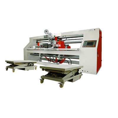 Kualitas  Semi Automatic 2600mm Double Servo Drive Carton Box Stitching Machine Corrugated Box Stitcher pabrik