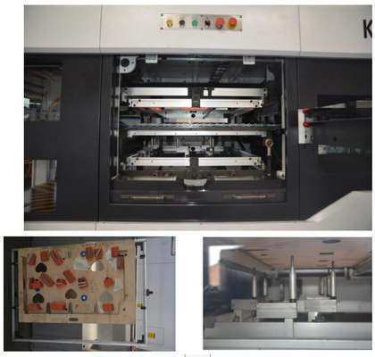 PP Sheet Creasing Corrugated Die Cutting Machine Lini Produksi Kertas Bergelombang
