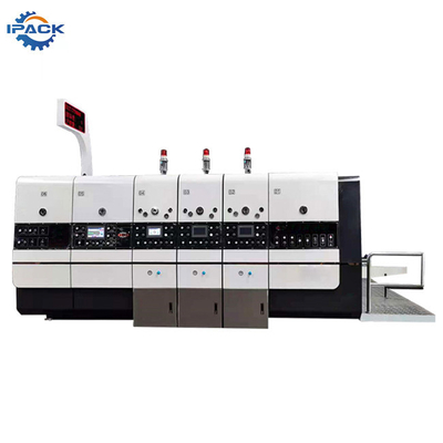 3 4 Warna Mesin Cetak Flexo Karton Bergelombang untuk Die Cutting