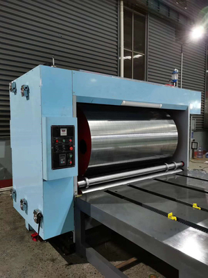 Mesin Cetak Karton Flexo 2 Warna Longway 2500mm Slotting Roller Besar