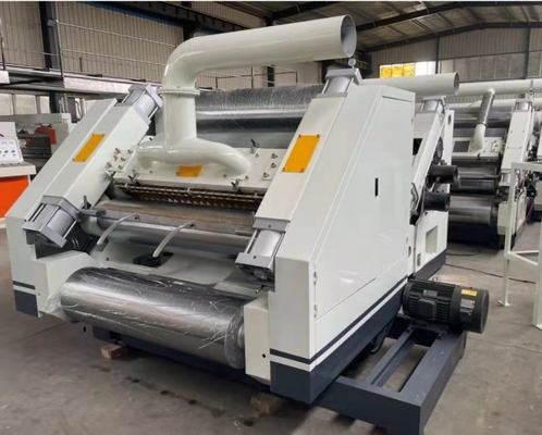 Adsorpsi Vakum Fingerless Single Facer Corrugated Machine Didorong Listrik