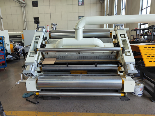 Adsorpsi Vakum Fingerless Single Facer Corrugated Machine Didorong Listrik