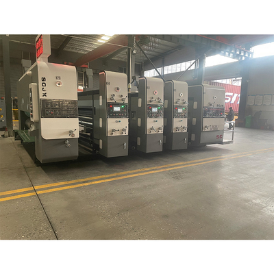 220v 2800mm Model Flexo Printing Slotting Die Cutting Machine Tiga Tinta Warna