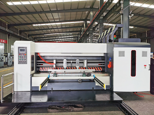 Kotak Pizza Membuat Mesin Cetak Flexo Karton Bergelombang Besi 380V