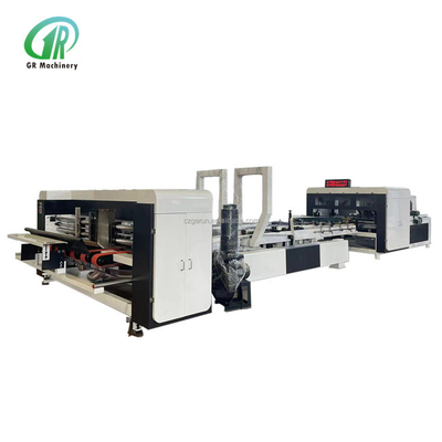 Kotak Karton Automatic Folder Gluer 1000mm Vacuum Suction Feeding