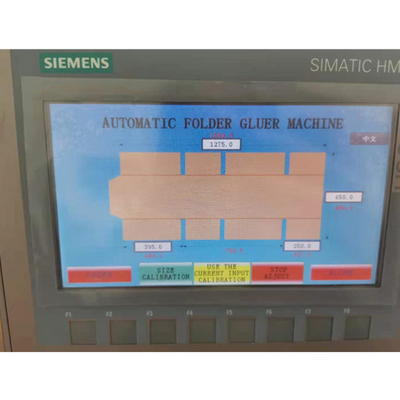 Kotak Karton Automatic Folder Gluer 1000mm Vacuum Suction Feeding