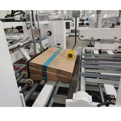 Kotak Karton Automatic Folder Gluer 1000mm Vacuum Suction Feeding