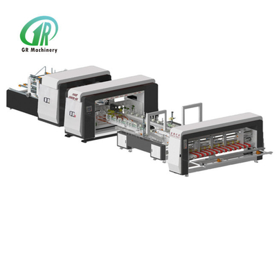 Otomatis Folder Gluer Stitcher 2600 Model PLC Kontrol Servo