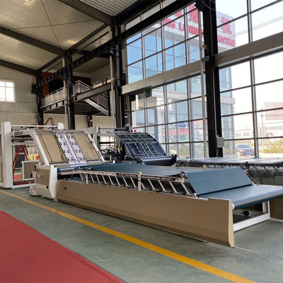 Mesin Laminating Seruling Karton Papan Bergelombang 1600mm Otomatis