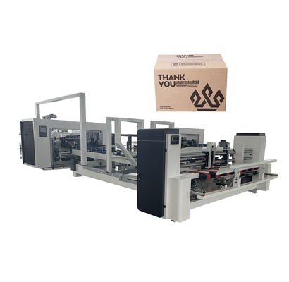 Folder Gluer Stitcher Otomatis 200m / Min Kecepatan Jahitan Maks Untuk Kotak Bergelombang