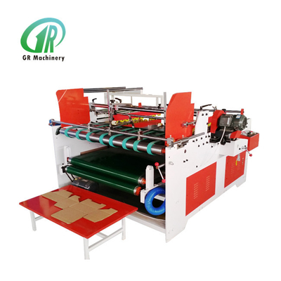 Semi Otomatis Flexo Folder Gluer Kotak Warna-warni Satu Halaman 2000mm 3.2kw