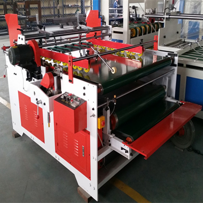 Semi Otomatis Flexo Folder Gluer Kotak Warna-warni Satu Halaman 2000mm 3.2kw