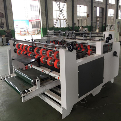 2000mm Kecepatan Tinggi 2 Buah Mesin Gluer Folder Karton Bergelombang Semi Otomatis
