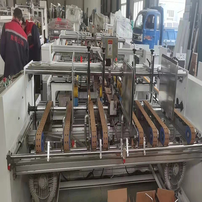 2000mm Kecepatan Tinggi 2 Buah Mesin Gluer Folder Karton Bergelombang Semi Otomatis