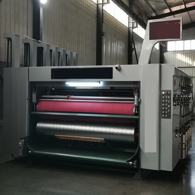 Mesin Cetak Flexo Karton Bergelombang Berkecepatan Tinggi Pelapisan Chrome