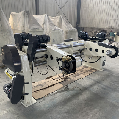 Manual Disc Brake Electric Shaftless Mill Roll Stand Untuk Garis Produksi Kardus Bergelombang