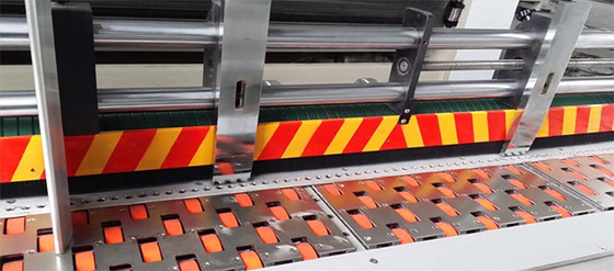 Tinta Karton Bergelombang Mesin Cetak Flexo Slotter Rotary Die Cutter Disesuaikan
