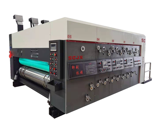 900x2000 Karton Tinta Karton Bergelombang Mesin Cetak Flexo Slotting