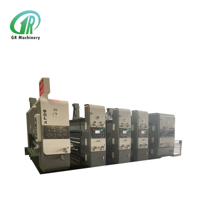Mesin Cetak Flexo Karton Bergelombang Otomatis Lead Eage Feeder Slotting