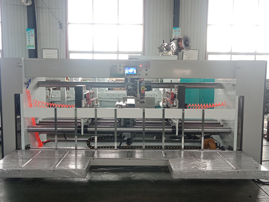 Semi Otomatis Ukuran Besar Karton Bergelombang Jahitan Double Sheets Nailing Machine