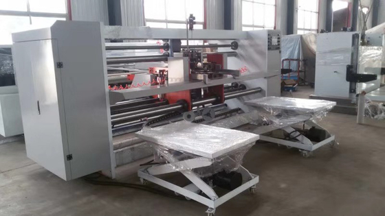 Semi Otomatis Ukuran Besar Karton Bergelombang Jahitan Double Sheets Nailing Machine