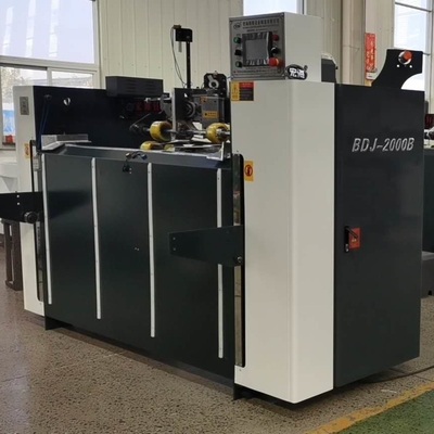 Mesin Jahitan Kotak Karton Semi Otomatis Kontrol PLC Motor Servo Ganda