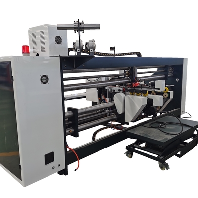 Semi Otomatis Double Piece Ukuran Besar Karton Bergelombang Industri Stitching Nailing Machine