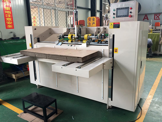 Mitsubishi Double Servo Automatic Carton Box Stitching Machine Untuk Pembuatan Kotak Kertas