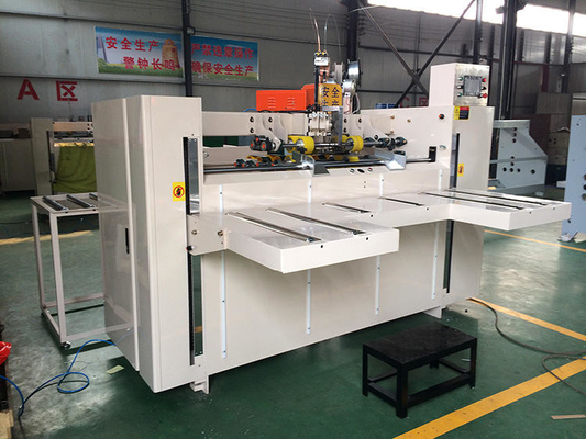 Mitsubishi Double Servo Automatic Carton Box Stitching Machine Untuk Pembuatan Kotak Kertas