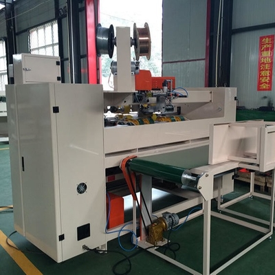 5 Ply Single Sheet Carton Box Stitching Machine Untuk Stapling Kotak Bergelombang