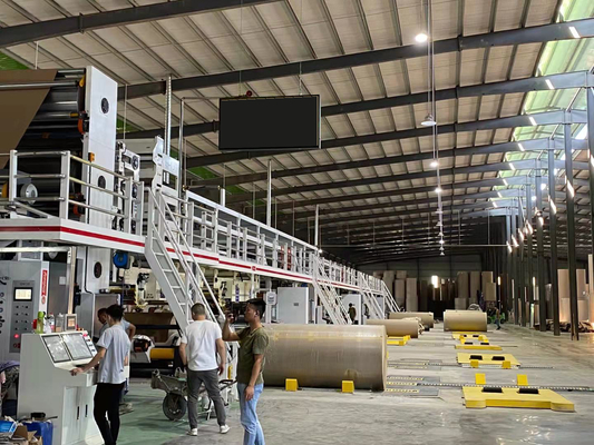 Mesin Pembuat Kotak Karton 45KW PLC Kecepatan Tinggi