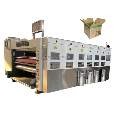 G6.3 Mesin Cetak Karton Flexo Presisi Tinggi Dengan Kekerasan Silinder Cetak Hrc 50-55