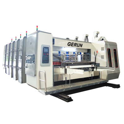 900-1600mm Lebar Mesin Cetak Karton Flexo Bergelombang ± Akurasi 0,1mm