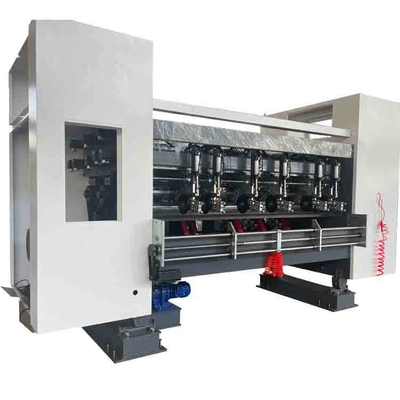 Semi Auto Corrugated Box Thin Blade Slitter Scorer Machine Ketajaman Tepi Disesuaikan