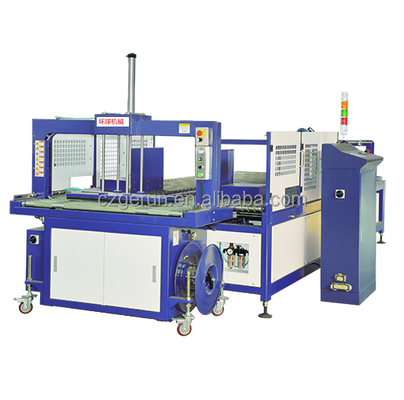 Otomatis 1600mm Kotak Kotak Strapping Mesin 380v50hz untuk industri