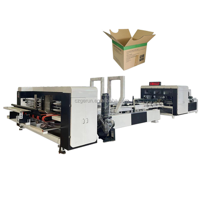 Mesin Gluer High Speed Automatic Corrugated Box Folder Advanced Design