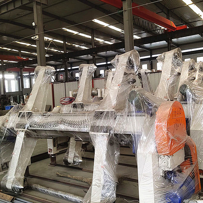 Garis produksi kardus bergelombang 3 lapis yang efisien dengan catu daya listrik