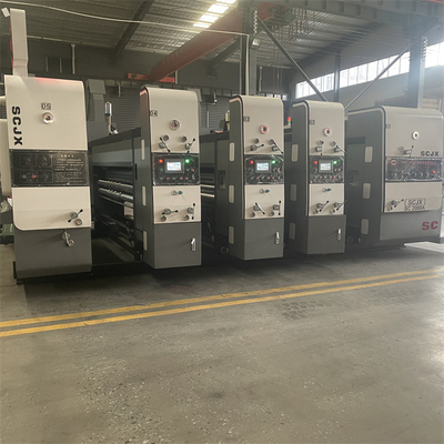 1-6 Warna Mesin Pencetakan Flekso Bergelombang Plating Chrome Kecepatan Pencetakan 100-300m/Min
