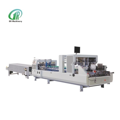Automatic Single Correction High Speed Box Folder Gluer Dengan Sistem Drive Feed Paper yang Independen