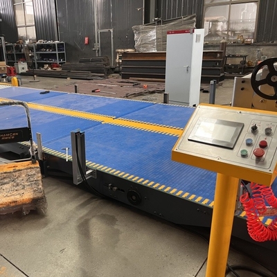 Conveyor sabuk modular untuk garis produksi kardus bergelombang PP PE POM Biru