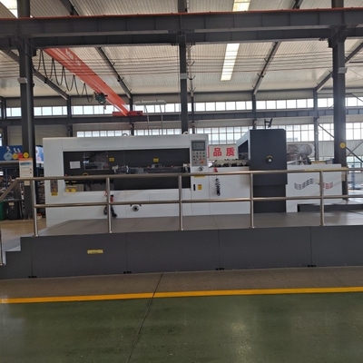 PLC Creasing Die Cutter Corrugated Carton Box Mesin Membuat
