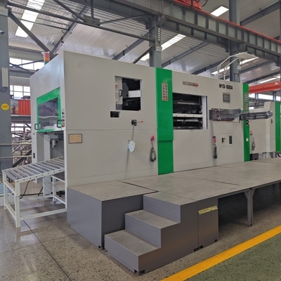 Elektrik Komputerisasi corrugated karton Die Cutting Creasing Mesin Dengan Min Gripper Ukuran 8mm