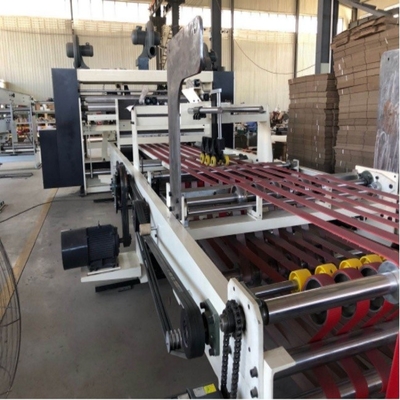 Disesuaikan Sampurna kertas bergelombang Flexo Folder Gluer Mesin Semi Otomatis