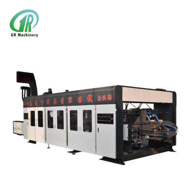 FFG Flexo Printing Folding Gluer Case Making Machine Mesh Hole Sistem roda lem besar