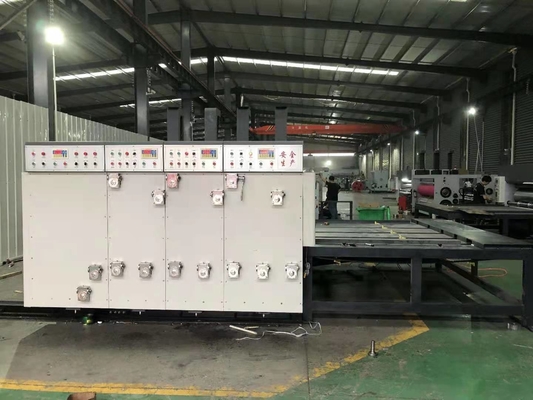 50HZ Digital Flexographic Corrugated Carton Flexo Mesin Cetak Rantai Pengumpan